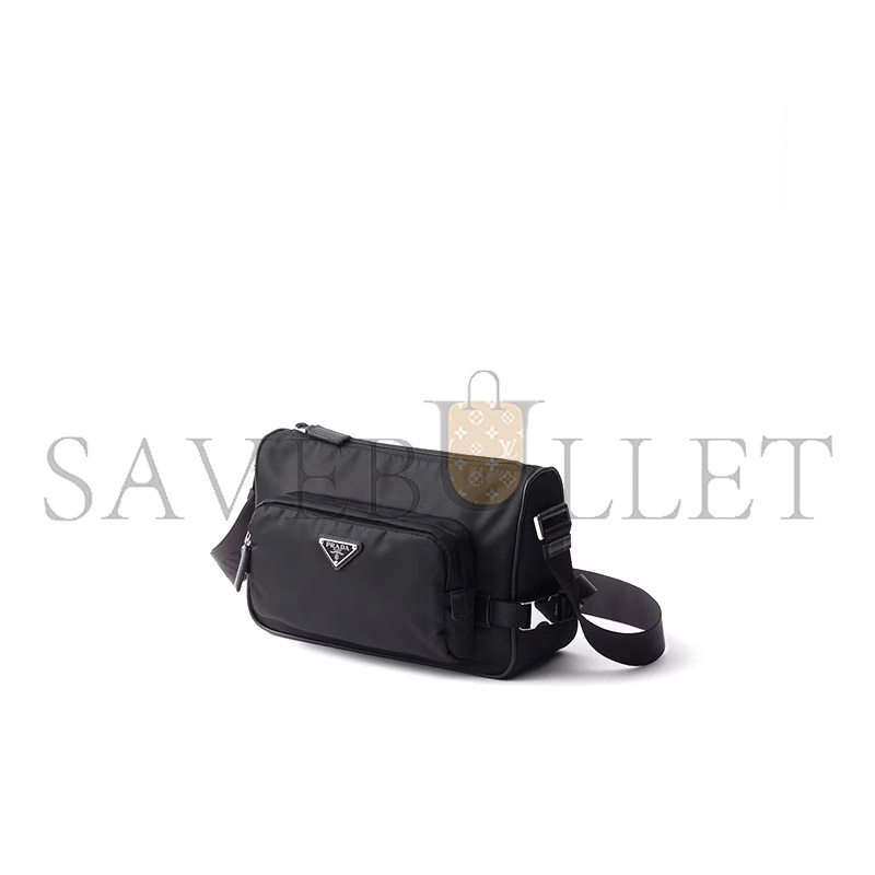 PRADA MEDIUM RE-NYLON AND SAFFIANO LEATHER SHOULDER BAG 2VH192 (28*17.5*10cm) PRADA MEDIUM RE-NYLON AND SAFFIANO LEATHER SHOULDER BAG 2VH192 (28*17.5*10cm)